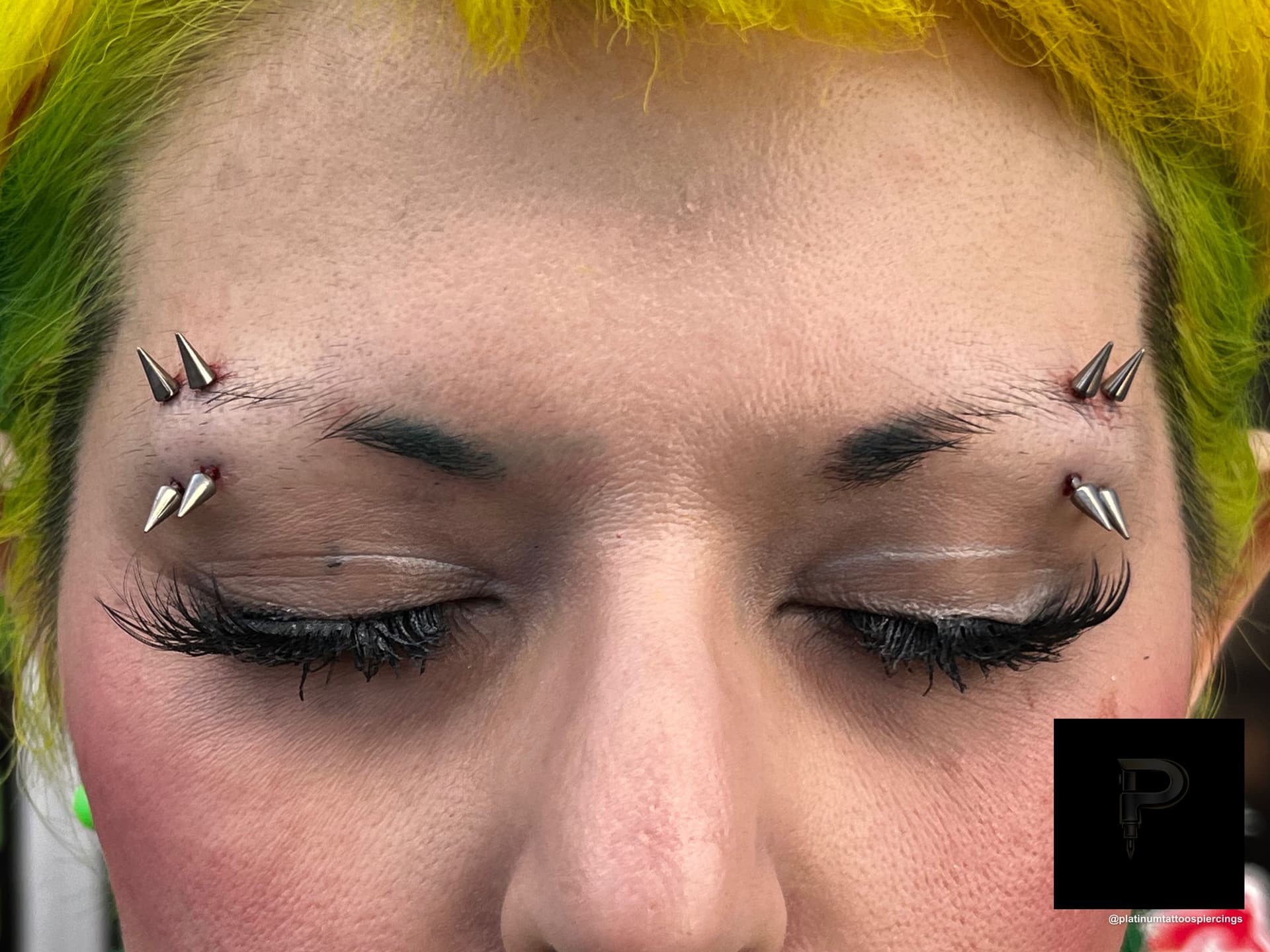 Eyebrow Piercing | Spike | Implant Grade Titanium | Platinum Body Piercings, North Star Mall, San Antonio TX